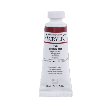 ShinHan Akrylová barva 50 ml Brown Red 554