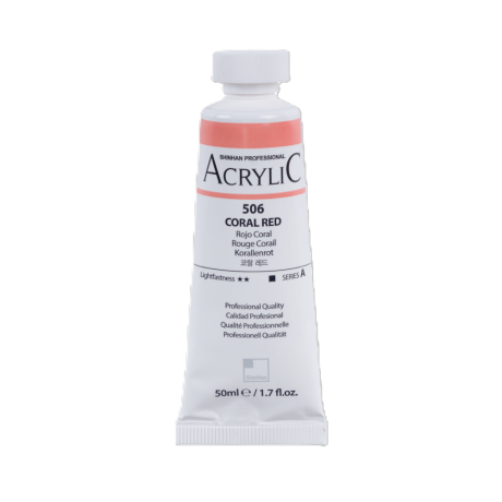 ShinHan Akrylová barva 50 ml Coral Red 506