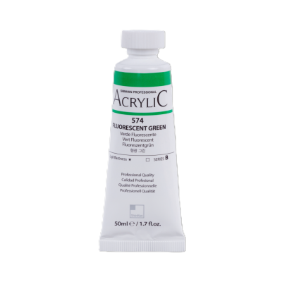 ShinHan Akrylová barva 50 ml Fluorescent Green 574