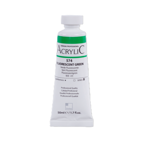 ShinHan Akrylová barva 50 ml Fluorescent Green 574
