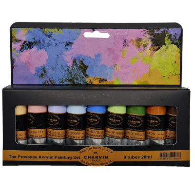 Charvin Paris Akrylové barvy Extra Fine Provence sada 9x20 ml
