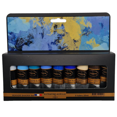 Charvin Paris Akrylové barvy Extra Fine Odstíny Pobřeží sada 9x20ml