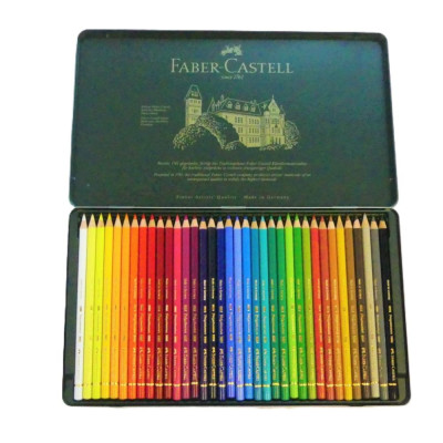 Faber Castell Pastelky Polychromos 36 kusů Sada v plechové krabičce