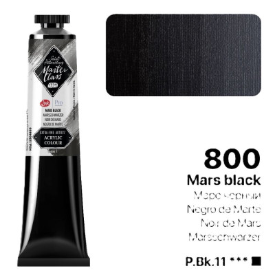 Nevskaya Palitra Akrylová barva Master Class 46 ml Mars Black 800