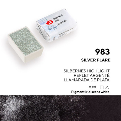 White Nights Akvarelová barva 2,5 ml Silver Flare 983