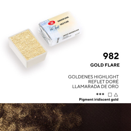 White Nights Akvarelová barva 2,5 ml Gold Flare 982