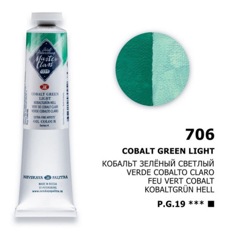 Nevskaya Palitra Olejobá barva Master Class 46ml Cobalt Green Light 706