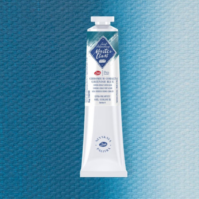 Nevskaya Palitra Olejová barva Master Class 46ml Chromium Cobalt Greenish Blue 709