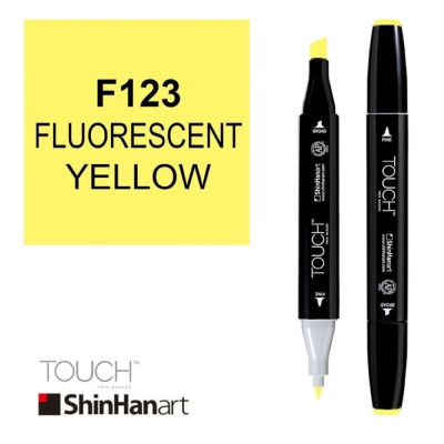 ShinHan Lihová fixa Touch oboustranná Fluorescent Yellow F123