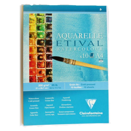 Clairefontaine Blok na akvarel Etival CP A4 200g/m² 10 listů