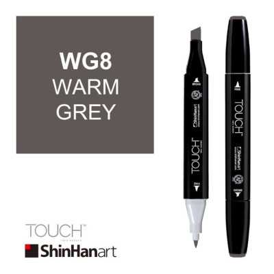 ShinHan Art Touch Twin Marker WG8 Warm Grey