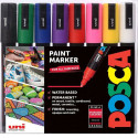 UNI Posca PC-5M 8 ks Akrylové popisovače Základní barvy