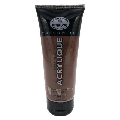 Charvin Paris Akrylová barva Extra fine Burnt Umber 095 tuba 200 ml