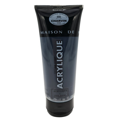 Charvin Paris Akrylová barva Extra fine Carbone Black 091 tuba 200 ml