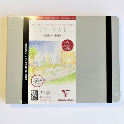 Clairefontaine Akvarelové album CP 300g/m² 100 % celulóza 16x21cm