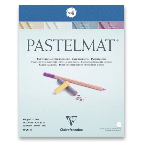 Clairefontaine Blok na pastel Pastelmat č. 4 Lepený 24x30 cm 12 listů 360g/m²