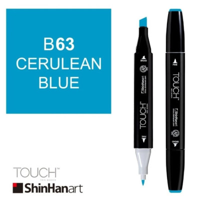 ShinHan Touch Twin Marker B63 Cerulean blue