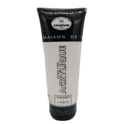 Charvin Paris Akrylová barva Extra Fine Titanium White 200 ml