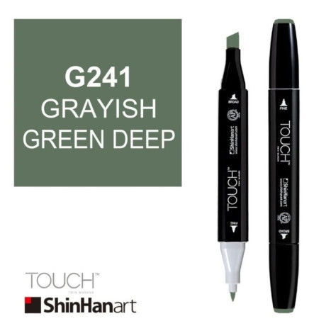 ShinHan Lihový marker Touch oboustraný Grayish Green Deep G241