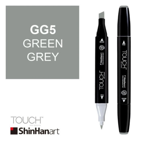 ShinHan Lihová fixa Touch Twin Marker GG5 Green Grey
