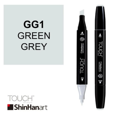 ShinHan Lihová fixa Touch Twin Marker GG1 Green Grey