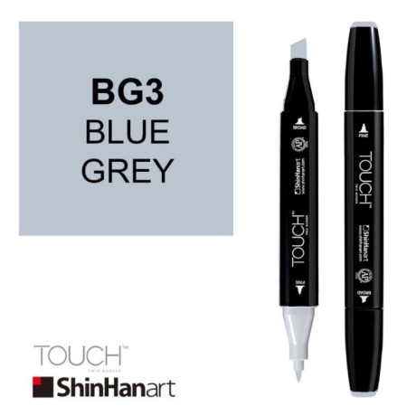 ShinHan Lihová fixa Touch Twin Marker BG3 Blue Grey