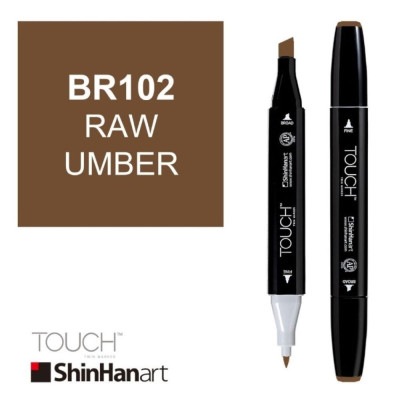 ShinHan Lihová fixa Touch Twin Marker BR102 Raw Umber oboustranná