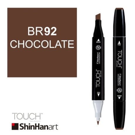 ShinHan Lihová fixa Touch Twin Marker BR92 Chocolate oboustranná