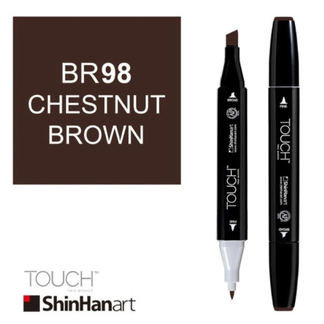 ShinHan Lihová fixa Touch Twin Marker BR98 Chestnut Brown