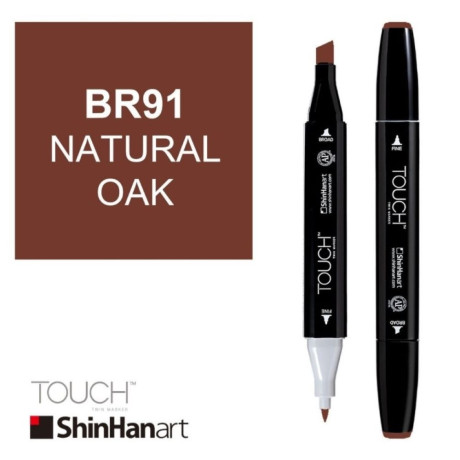 ShinHan Lihová fixa Touch Twin Marker BR91 Natural Oak  oboustranná