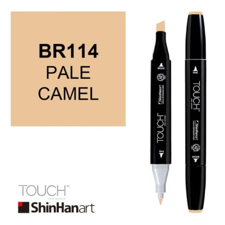 Shinhan Lihová fixa Touch Twin Marker BR114 Pale Camel