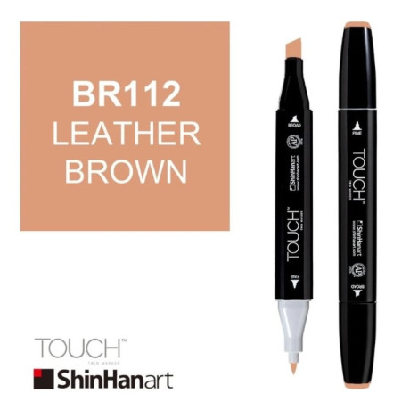 ShinHan Lihová fixa Touch Twin Marker BR112 Leather Brown