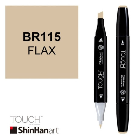 ShinHan Lihová fixa Touch Twin Marker BR115 Flax