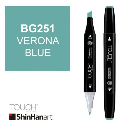 ShinHan Lihová fixa Touch Twin Marker BG251 Verona Blue
