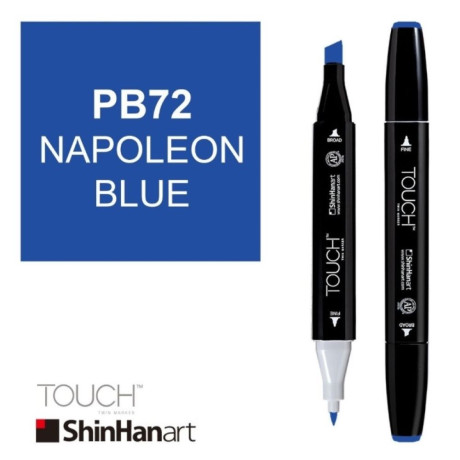 ShinHan Lihová fixa Touch Twin Marker PB72 Napoleon Blue