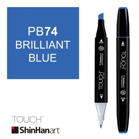 ShinHan Lihová fixa Touch Twin Marker PB74 Brilliant Blue