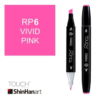 ShinHan Lihová fixa Touch Twin Marker RP6 Vivid Pink