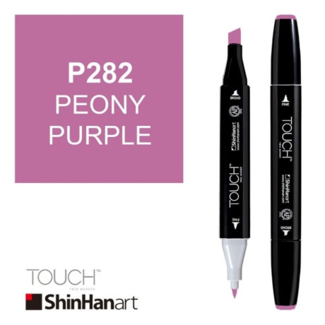 ShinHan Lihová fixa Touch Twin Marker P282 Peony Purple