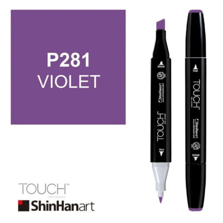 ShinHan Lihová fixa Touch Twin Marker P281 Violet