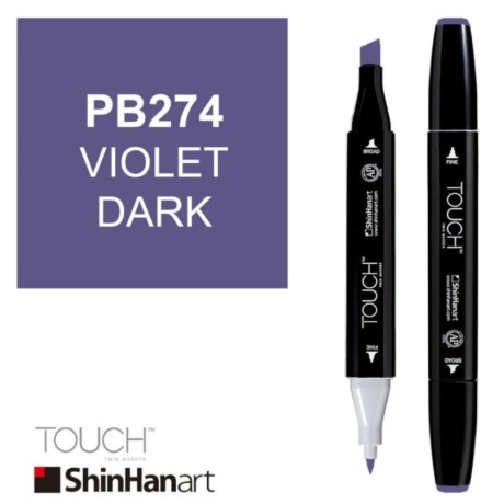 ShinHan Lihová fixa Touch Twin Marker PB274 Violet Dark