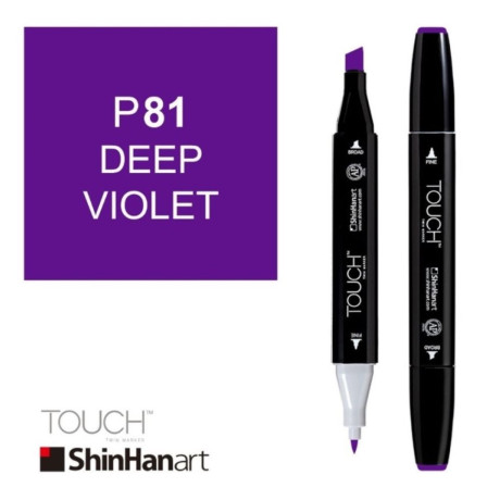 ShinHan Lihová fixa Touch Twin Marker P81 Deep Violet