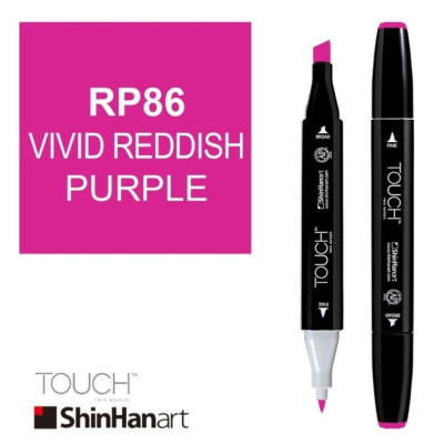 ShinHan Lihová fixa Touch Twin Marker RP86 Vivid Reddish Purple