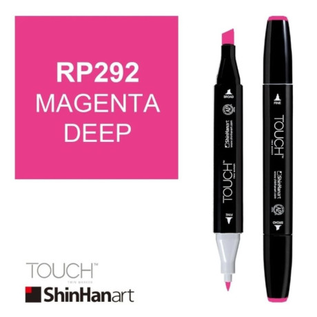 ShinHan Lihová fixa Touch Twin Marker RP292 Magenta Deep