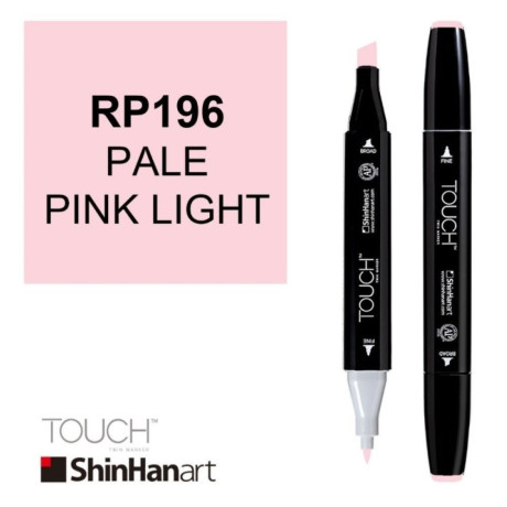ShinHan Lihová fixa Touch Twin Marker RP196 Pale Pink Light