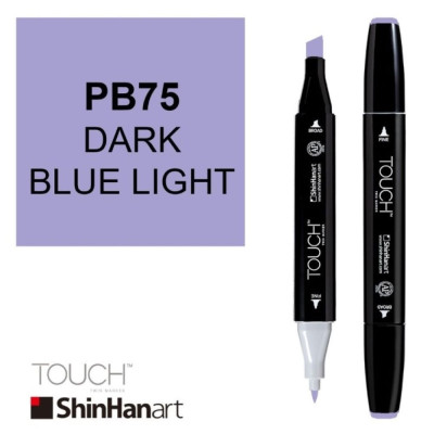 ShinHan Lihová fixa Touch oboustranná PB75 Dark Blue Light