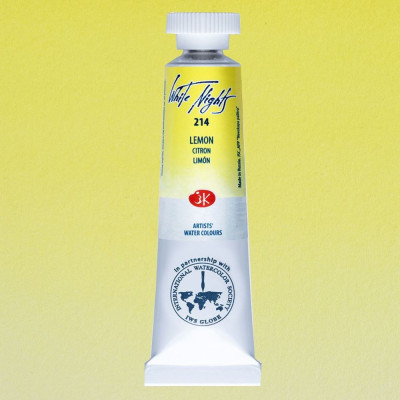 White Nights Akvarelová barva tuba 10 ml Lemon 214