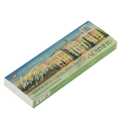Nevskaya Palitra Akvarelové barvy White Nights Shimmer Summer sada 8x2,5 ml