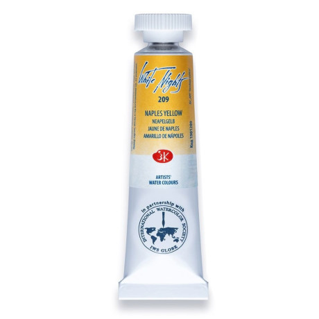 Nevskaya Palitra Akvarelová barva White Nights tuba 10ml Neapolská žlutá 209