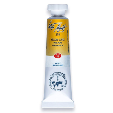 White Nights Akvarelová barva Yellow Ochre 218 tuba 10 ml Nevskaya Palitra
