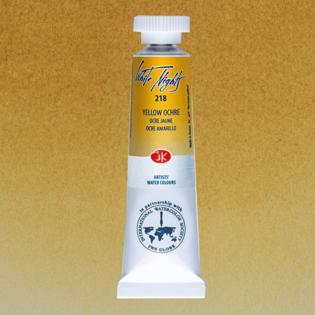 White Nights Akvarelová barva Yellow Ochre 218 tuba 10 ml